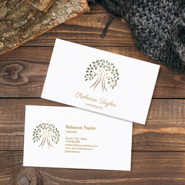 Tarjeta De Visita terapias modernas entrenador de vida árbol de vida (Subido por el creador)