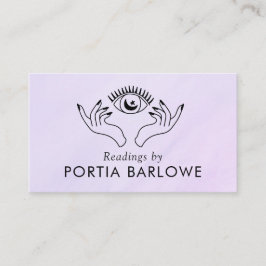 Tarjeta De Visita Tercer Ojo y Manos Medio Psicográfico