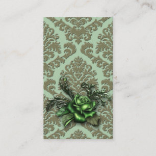 Tarjeta De Visita Terciopelo del corte del damasco, COLOR DE ROSA