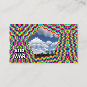 Tarjeta De Visita Terminar la guerra (puedes cambiar las palabras)