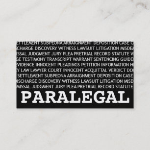 Tarjeta De Visita Terminología legal paralegal