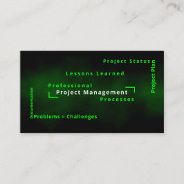 Tarjeta De Visita Términos de expertos de soluciones de negocios de