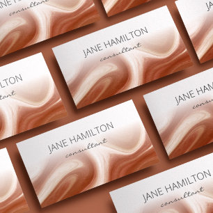 Tarjeta De Visita Terracota Minimalista moderna