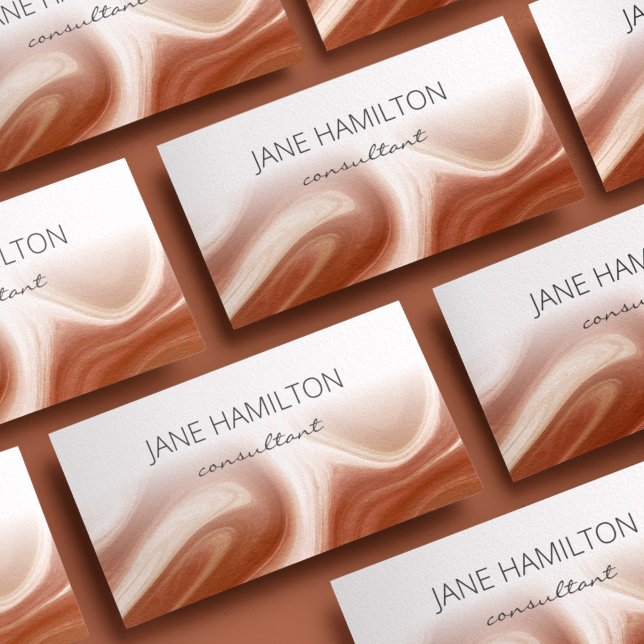 Tarjeta De Visita Terracota Minimalista moderna (Subido por el creador)