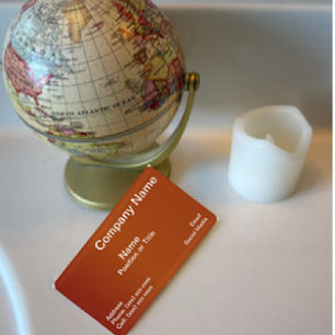 Tarjeta De Visita Terracota moderna   Diseño profesional minimalista