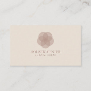 Tarjeta De Visita Terracotta Flor Nombre Personalizado Yoga