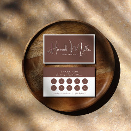 Tarjeta De Visita Terracotta | Moderno Minimalista Elegante de Fidel