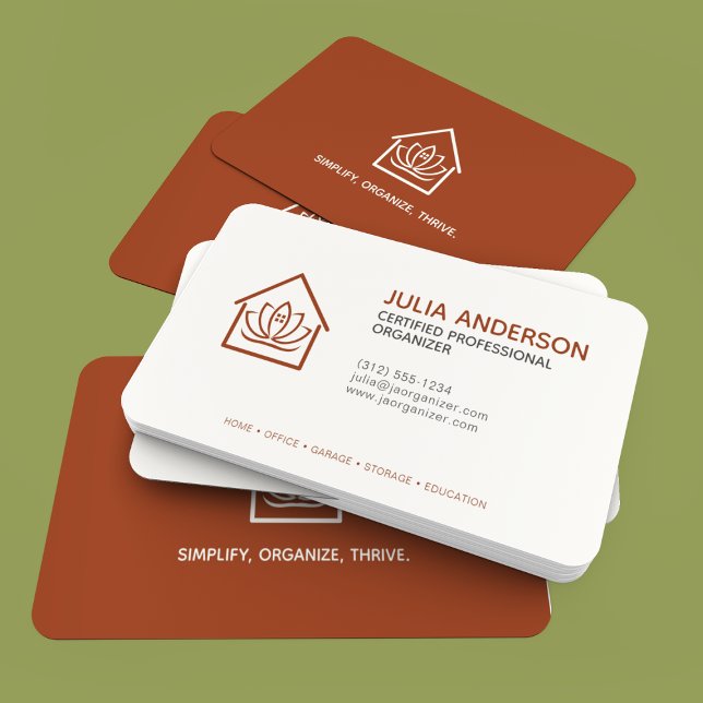 Tarjeta De Visita Terracotta organizadora profesional (Subido por el creador)