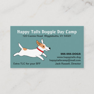 Tarjeta De Visita Terrier Jack Russell - Dibujo Animado de Perro Lin