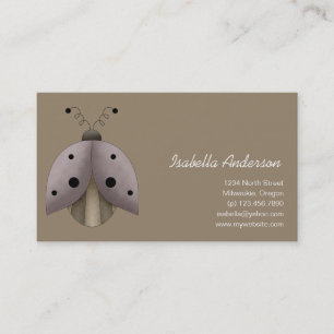 Tarjeta De Visita Tesoros del jardín · Mariquita