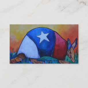 Tarjeta de visita Texas Armadillo