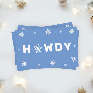 Tarjeta De Visita Texas Winter Marketing Howdy Business Card