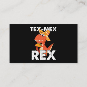 Tarjeta De Visita TexMexRex TRex Dinosaurio Taco Cinco de Mayo Méxic