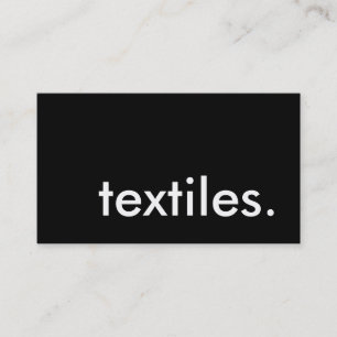Tarjeta De Visita textiles.