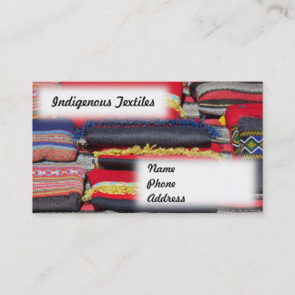 Tarjeta De Visita Textiles nativos e indígenas