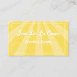 Tarjeta De Visita Texto blanco Sunshine Sky Funky Vintage