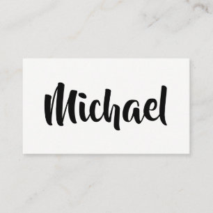 Tarjeta De Visita Texto con Estilo