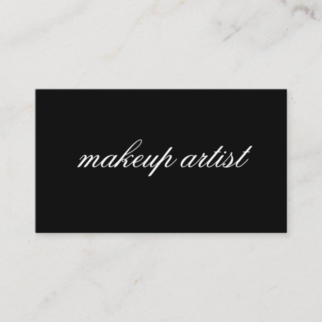 Tarjeta De Visita Texto cursivo minimalista (Anverso)