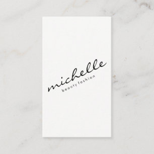 Tarjeta De Visita Texto cursivo minimalista