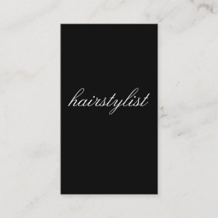 Tarjeta De Visita Texto cursivo minimalista   peluquero