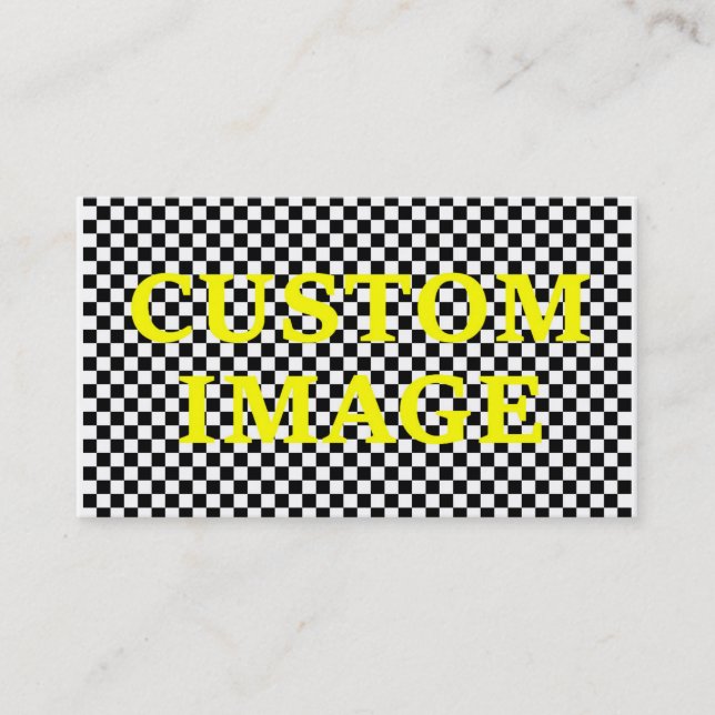Tarjeta De Visita Texto de encargo de la imagen y del personalizado (Anverso)