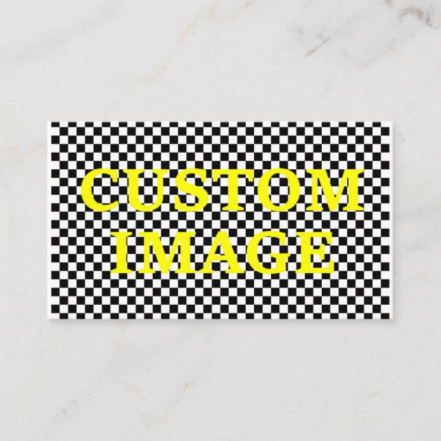 Tarjeta De Visita Texto de encargo de la imagen y del personalizado (Anverso)