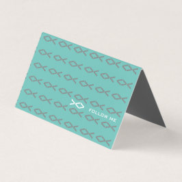 Tarjeta De Visita Texto de los peces Jesús