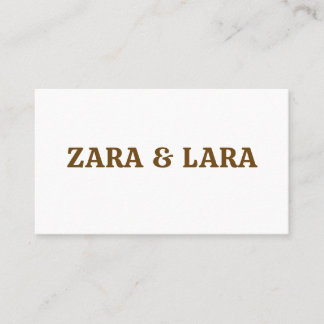 TARJETA DE VISITA TEXTO DE NOMBRE PERSONALIZADO SIMPLE ELEGANTE PROF