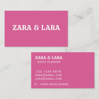 TARJETA DE VISITA TEXTO DE NOMBRE PERSONALIZADO SIMPLE ESTILOSO PROF