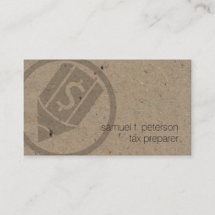 Tarjeta De Visita Texto de papel natural del icono negrita del prepa