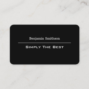 Tarjeta De Visita Texto de personalizable y colores Blanco y negro b