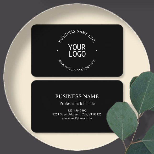 Tarjeta De Visita Texto de Personalizable y sustitución de logotipos (Subido por el creador)