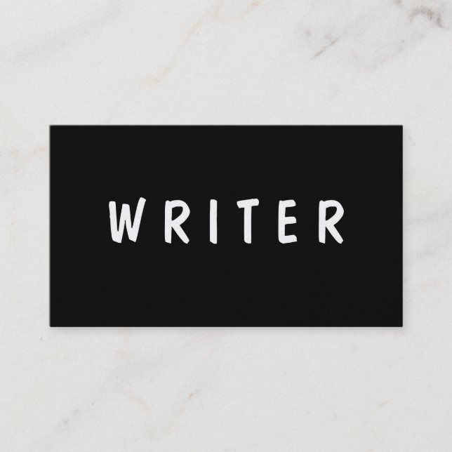 Tarjeta De Visita Texto del autor el | del escritor el | (Anverso)