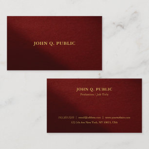 Tarjeta De Visita Texto dorado moderno elegante profesional de lujo