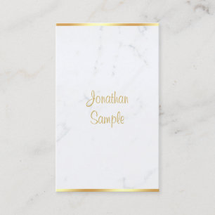 Tarjeta De Visita Texto elegante manuscrito elegante estilo moderno