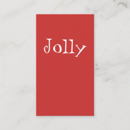 Tarjeta De Visita texto inmoderno de la camiseta de jolly simple