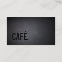 Texto intrépido oscuro elegante del café de CAFÉ