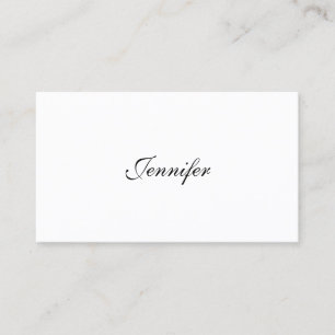 Tarjeta De Visita Texto manuscrito Texto de guión moderno Plantilla 