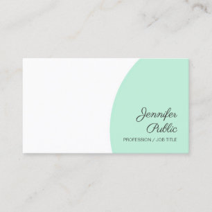 Tarjeta De Visita Texto moderno de escritura a mano de color blanco