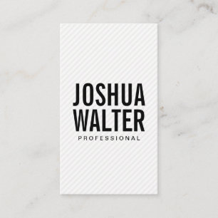 Tarjeta De Visita Texto negrita simple con franjas