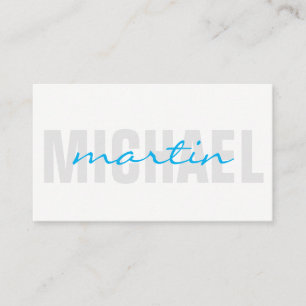 Tarjeta De Visita Texto negrita y curvo