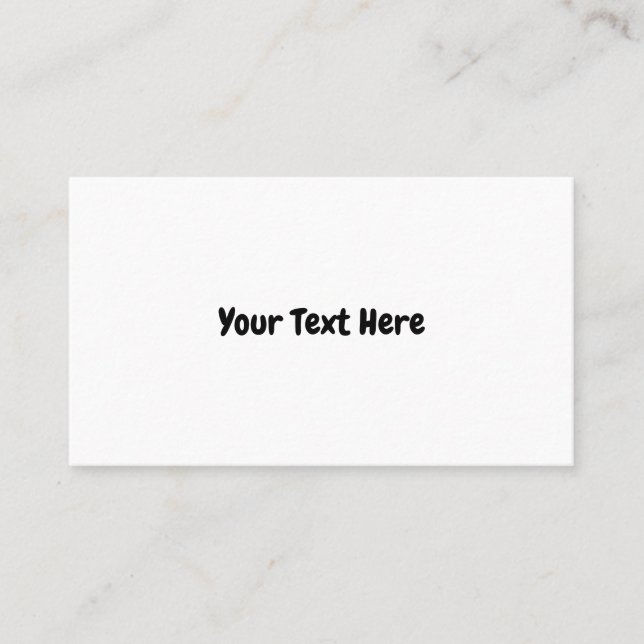 Tarjeta De Visita Texto personalizado (Anverso)