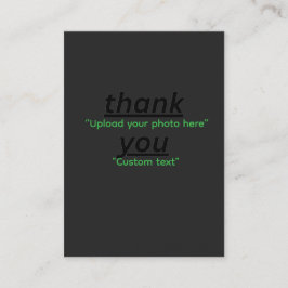 Tarjeta De Visita Texto personalizado y carga tu foto personalizada