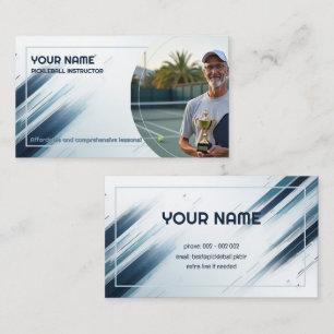 Tarjeta De Visita Texto personalizado y credibilidad en la cancha co