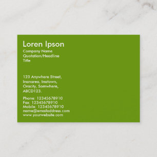 Tarjeta De Visita Texto simple - aguacate