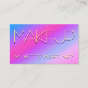 Tarjeta De Visita Texto sombreado neón en la superficie brillante