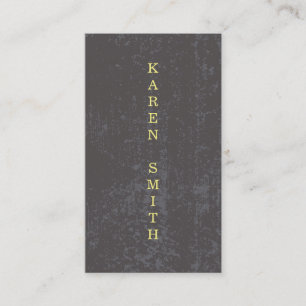 Tarjeta De Visita Texto vertical Estilo de grifo moderno