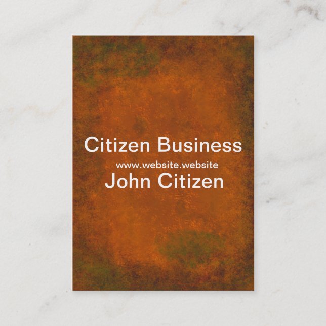 Tarjeta De Visita Textura abstracta metalizado corroída (Anverso)