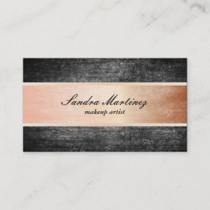 Tarjeta De Visita Textura / Acero rosa