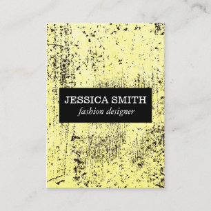 Tarjeta De Visita Textura amarilla elegante